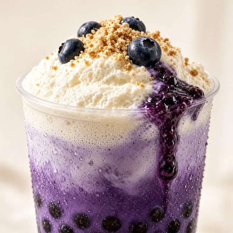 Blueberry Cheesecake bubble tea