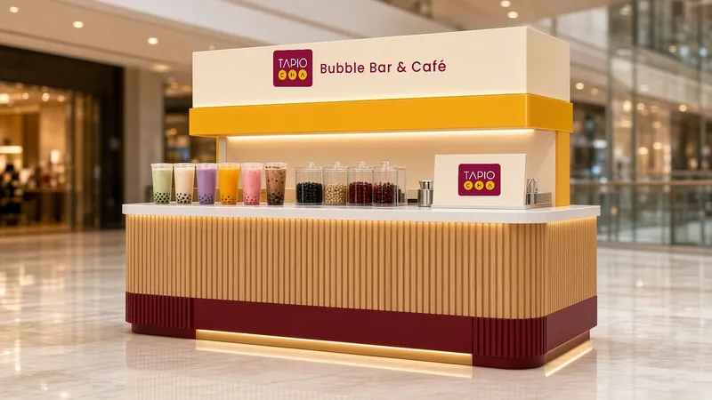 A Tapiocha kiosk concept in a mall